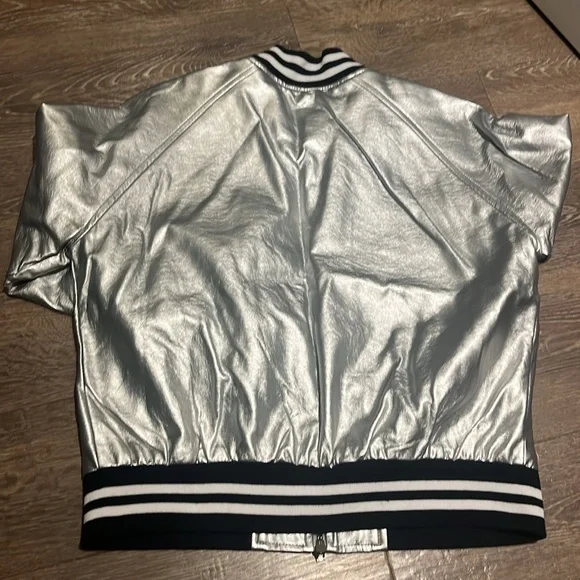 Faux leather bomber jacket - Picture 3 of 5